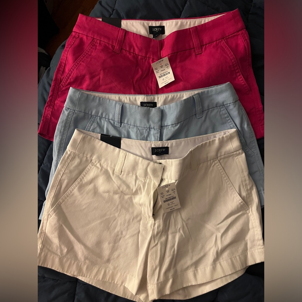 J.CREW NWT Lot of Women’s 3 1/2 inch shorts - (3) pairs size 2